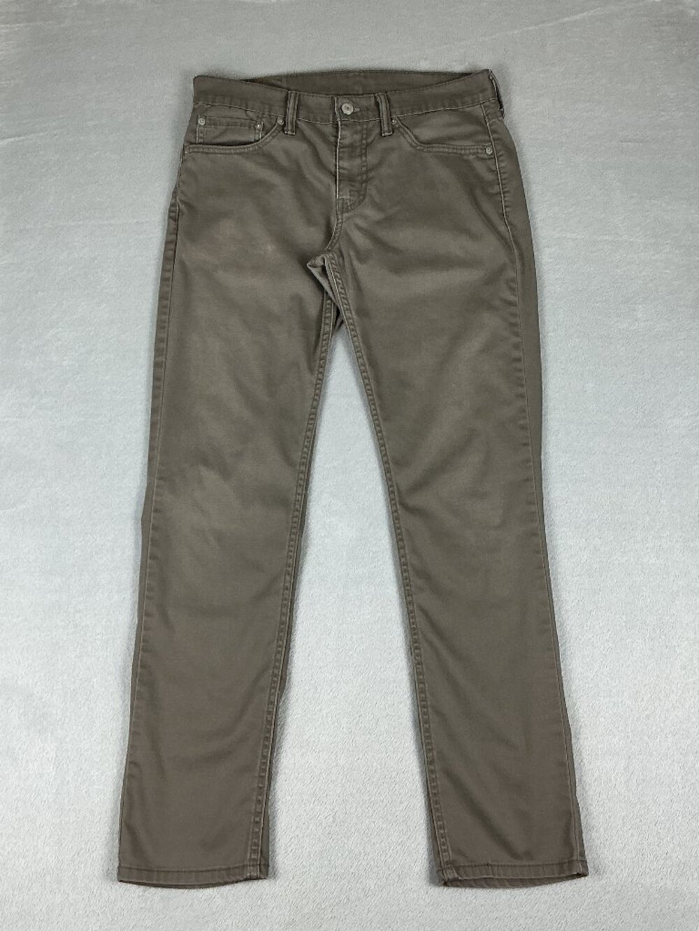 Levi's 511 Slim Straight Olive Green Jeans Men's Size 32x32 Button and Zipper.